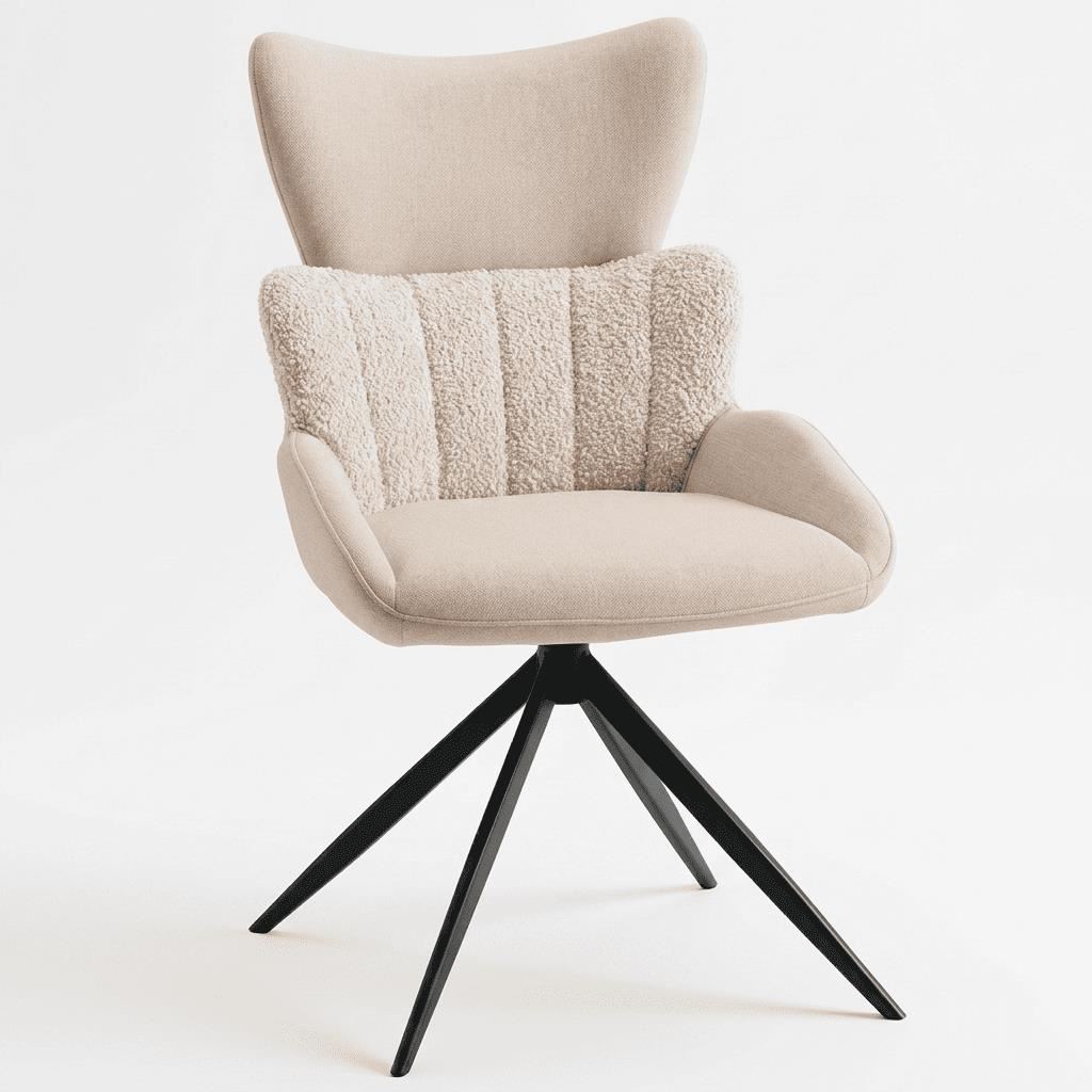 Butaca Giratoria 360° Buckingham Octavia Blanca